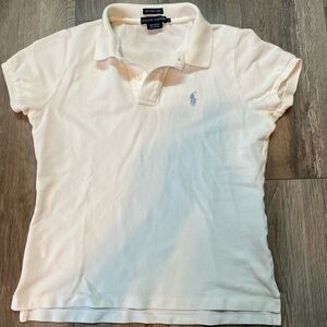 Ralph Lauren White The Skinny Polo
